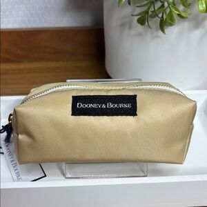 Dooney & Bourke Nylon Zip Small Pouch with Black Logo Patch NWT